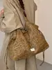 Bolso de Hombro Retro con Estampado de Estrella y Leopardo Otoño Nuevo Estilo Perezoso Bolso de Mano Gran Capacidad Versátil para el Trabajo Estudiante