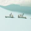 Pendientes de doce constelaciones elegantes personalidad de Corea del Sur estrellas simples frescos pendientes combinables para mujer agente de compras directo de fábrica