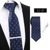 Corbata de Negocios a Rayas para Hombre Formal Profesional Roja Azul Atada a Mano Imitación Seda 7.5cm Stock Listo de Fábrica