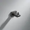 Barra de toalla de acero inoxidable 304 de alta gama, instalación sin taladro, toallero de una barra para baño, hotel, baño, doble barra