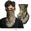 Máscara facial de triángulo colgante para oreja con patrón Mang de camuflaje de Spider-Man, bufanda de verano para protección solar de calavera de motocicleta al aire libre