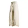Calça Paracaidista Casual à Prova de Três Elementos Nova para Homens e Mulheres Estilo Hong Kong Solta com Múltiplos Bolsos Perna Reta Perna Larga Calça com Rebites Machete