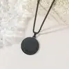 Ventas Directas de Fábrica Transfronterizo Personalizado Exquisito Moda Acero de Titanio Colgante Cadena de Perlas Collar de Acero Inoxidable Collar Redondo