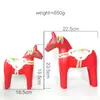 Adorno de Caballo Mecedora Vintage de Madera Estilo Ins Nórdico Decoración Creativa para el Hogar para Sala de Estar Mueble de TV Cafetería Decoración de Gabinete Divisor