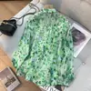 Tiro real Otoño 2026 Nuevo Estilo Camisa Estampada para Mujer Manga Larga Holgada Versátil Transpirable Cómoda Top Reductor de Edad