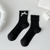 Calcetines con Lazo para Niñas Verano Malla Fina Transpirable Calcetines de Cristal para Mujer Japoneses Lindos Lolita de Media Caña