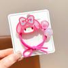 Banda de goma para el cabello para niña Kulomi con dibujos animados de Sanrio, cuerda para el cabello que no daña el cabello, bola de pelo para niña, accesorios para el cabello
