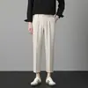 Pantalones Cortos de Verano para Hombre, Caídos, Resistentes a las Arrugas, No Planchar, Ligeramente Rectos y Ligeramente Holgados, Pantalones Casuales de Trabajo para Hombre