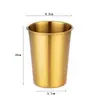 Taza de cerveza de acero inoxidable 304, taza de café, taza anti-caídas para jugo y bebidas frías para restaurante, vaso de agua de una sola capa para uso en casa y bar