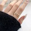 Anillo de Moda Estilo Europeo y Americano con Circonita Tendencia Ins Doble Capa Nicho Lujo Accesible Diseño de Gama Alta Anillo Pulsera Exquisito para Mujeres