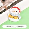 Boneca série Natal desenho animado idoso boneco de neve fofo pacote de material DIY cola creme capa de celular feito à mão