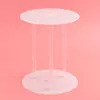 Soporte para Apilar Pastel de Suspensión Doble Capa Desplazado Soporte para Elevar Pastel de Cumpleaños de Dos Capas Junta Horneado