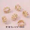 Perlas de Zirconio Chapadas en Oro de 18 Quilates Cuentas Espaciadoras de Agujero Grande Cobre Conservante del Color Chapado en Oro Cuentas Hechas a Mano Accesorios para Joyería DIY Venta al por Mayor