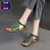 Nuevas Sandalias Romanas 2026 para Mujer, Suela Plana, Cierre de Velcro, Corte Lateral, Punta Redonda, Sandalias Casuales Cómodas para Mujer