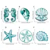 Série de peixes tropicais estilo oceano de verão transfronteiriça enfeites de madeira para pendurar para decoração de casa, sala de estar e quarto
