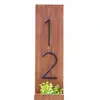 Placa de puerta digital de 5 pulgadas al por mayor, personalidad creativa digital, placa de puerta digital de metal, placa de puerta de muebles, señalización