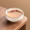 Fabricante Horno Ru Taza de Té Cerámica Gama Alta Taza de Maestro Taza para Beber Té Taza de Cata de Té Gelatina de Manteca Flor de Peonía Taza de Boca Ancha Taza de Té