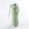 Taza de Agua Plegable de Silicona Puntos Taza Portátil Tetera para Deportes al Aire Libre Viajes Taza Telescópica Botella de Agua Plegable Creativa