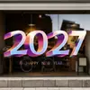 Decoración de Ambiente para Año Nuevo 2027 Pegatinas Año de la Oveja Festival de Primavera Ventana de Centro Comercial Pegatinas Electrostáticas para Vidrio Decoraciones de Ventana Recortes de Papel