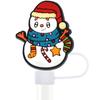 Tapón de pajita de goma suave para decoración de fiestas, personalizado, 10 mm, universal, para Navidad, 50 unidades