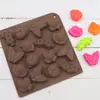 Molde de silicona Dubi 16 para chocolate con forma de insecto, herramientas de cocina para hornear, molde para decoración de pasteles hecho a mano