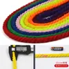 Cuerda Gruesa de Algodón de Tres Hilos de Colores Cuerda Retorcida Cuerda de Diseño Decorativo Accesorios para Manualidades Cuerda Gruesa Cuerda para Atar