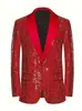 Traje de Baile Brillante para Hombre Exportación 2025 Traje de Baile Acompañante Traje de Colores Vestido Ropa de Presentación Escenario