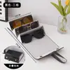 Caixa de Armazenamento para Óculos de Sol Bolsa Portátil para Óculos de Sol com Múltiplos Compartimentos Dobrável Bolsa para Pendurar no Olho Organizador para Mulheres Homens Ferramenta de Organização Estudante