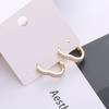 Hebilla de oreja de amor con incrustaciones de diamantes microincrustados, aretes de circonio microincrustados superbrillantes, aretes de estilo fresco con temperamento de celebridad de internet, venta al por mayor