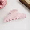 Grampo de Cabelo Simples Estilo Coreano Levemente Luxuoso Grampo de Cabelo de Cor Clara Para Coque na Parte de Trás da Cabeça Presilha de Tubarão Acessório de Cabelo Versátil para Mulheres