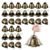 Campana de estilo vintage con bordes martillados, accesorio de decoración colgante hecho a mano para manualidades, campana para perro mascota en bronce antiguo, disponible en varios tamaños