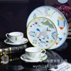 Juego de Taza y Platillo para Café y Té de la Tarde Estilo Nórdico de Lujo Ligero Británico Ideas de Regalo Exquisitas de Gama Alta para Negocios y el Hogar