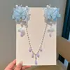 Set de Tocado para Niños de Estilo Chino Horquilla Dinastía Han para Niñas Horquilla de Estilo Antiguo Sacudida Paso Súper Hada Borla Mariposa Accesorios para el Cabello