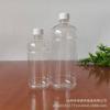 Botella de Plástico Redonda Transparente de 500 ml PET Botella con Tapa de Rosca de 28 mm Botella para Líquido Pintura