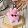 Pelota de Peluche Linda Peluche Bola de Carbón Falsa Colgante de Bolso Muñeca Colgante Muñeca de Dibujos Animados Llavero de Coche Regalo