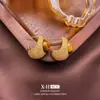Pendientes Asimétricos Plateados en Forma de C Estilo Palacio Geométrico Exquisito de Nicho Pendientes de Moda Retro de Gama Alta para Mujer