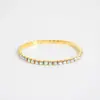 Joias de Mão Transfronteiriças, Pulseiras de Liga Leve de Luxo e High-End, Pulseiras de Diamante e Strass em Duas Cores, Pulseiras e Joias da Moda para Mulheres Atacado