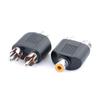 Suministro Directo de Fábrica Adaptador de audio Lotus RCA un minuto dos Revolución RCA 2RCA hembra Convertidor RCA