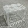 Lámpara LED Creativa de Bloques de Construcción Tanque de Peces Cubo Tailandés Tanque de Peces Mini Lámpara USB Caja de Bolas de Algas Caja de Visualización Ecológica para Mascotas Trepadoras