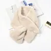 Bufanda "Ensanchada Engrosada" para Mujer Invierno Piel de Conejo Rex Suave Lisa Felpa Estilo Coreano Versátil Bufanda Estudiantil