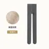 Meia-calça de Algodão Nuvem Feminina Outono e Inverno Roupa Externa Algodão Preto Primavera e Outono Leggings Cinza