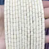 Cuentas Sueltas Cilíndricas de Piedra Volcánica Rojas, Amarillas, Azules, Blancas y Negras Cuentas Tubulares de Roca Volcánica Accesorios para Joyería DIY Cuentas Cilíndricas de Piedra Volcánica
