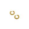 Brincos Europeus e Americanos de Luxo Leve Banhados a Ouro 18K Real para Mulheres Grandes Modernos para o Dia a Dia Estilo Frio Simples Brincos Torcidos de Alta Qualidade
