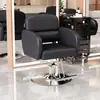 Silla de Salón de Moda para Peluquería, Silla para Barbería con Elevación y Giro, Silla de Corte de Pelo a la Moda, Silla de Peluquería y Coloración de Lujo Ligero