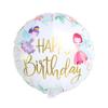 Globo de unicornio de pie ensamblado en 3D, gran cabeza de caballo arcoíris de dibujos animados, globo de película de aluminio, decoración de escena de cumpleaños infantil