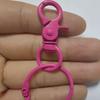 Llavero con hebilla de perro de pintura de color, llavero con cierre de langosta, colgante para bolso, accesorios de joyería DIY