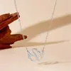 Lele Jewelry Joia de Luxo Leve Versátil Par Colar Cisnes se Beijando Pequeno Animal Mais Vendido na Amazon Corrente para Clavícula para Mulheres