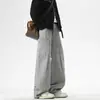Ropa de Hombre Fengshe / Nueva Colección Otoño-Invierno Ropa de Trabajo Casual Pantalones de Bolsillo Grande, Algodón Puro, Cintura Semi-Elástica, Pantalones Estilo Cinturón de Botón