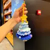 Presentes Criativos de Natal, Estrelas Coloridas de Lã Crochê à Mão, Enfeites Pequenos Decorativos para Árvore de Natal e Carro para Melhorar a Atmosfera