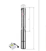 Série de Bombas Submersíveis de Poço Profundo em Aço Inoxidável Transfronteiriças 110V/220V Solar CA/CC Bomba de Água Profunda de Alto Levantamento
